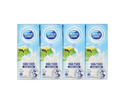 Thùng 48 Hộp Sữa Tươi Không Đường Dutch Lady Cô Gái Hà Lan 180ml Dutch Lady ảnh 1