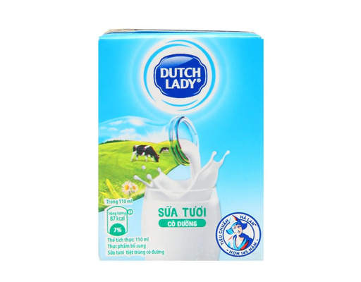 Thùng 48 Hộp Sữa Tươi Tiệt Trùng Dutch Lady Có Đường 110ml Dutch Lady ảnh 3