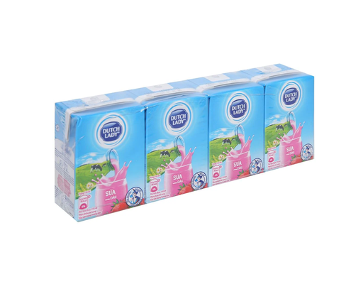 Thùng 48 Hộp Sữa Cô Gái Hà Lan Hương Dâu 110ml-01460810 Dutch Lady ảnh 2