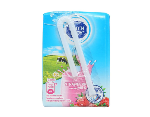 Thùng 48 Hộp Sữa Cô Gái Hà Lan Hương Dâu 110ml-01460810 Dutch Lady ảnh 4