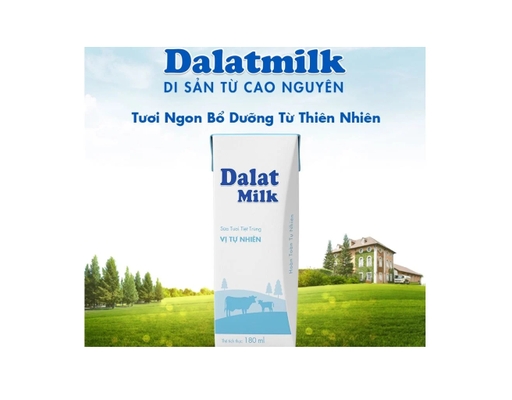 Lốc 4 Hộp Sữa Tươi Tiệt Trùng Vị Tự Nhiên Dalatmilk 180ml Dalatmilk ảnh 7