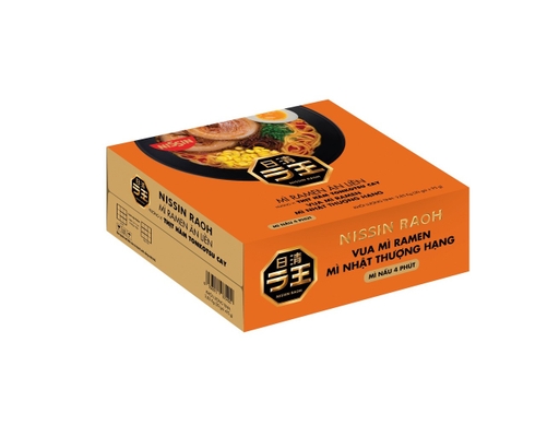 Thùng 30 Mì Ramen Raoh Hương Vị Thịt Hầm Tonkotsu Cay 95g - 08574596 Nissin ảnh 0