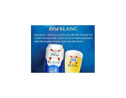 Bia Blanc 1664 Lon 330ml Blanc 1664 ảnh 4