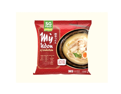 Mỳ Udon Vị Tonkotsu 400g SG Food ảnh 0