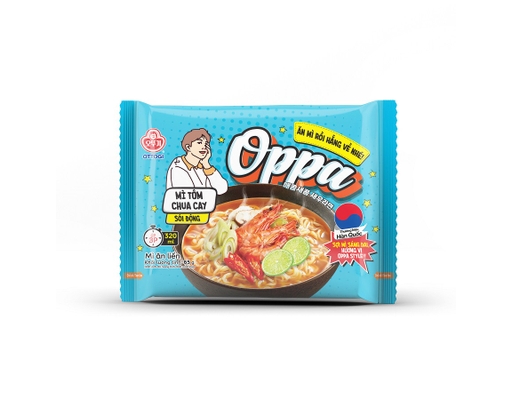 Thùng 30 Gói Mì Otoki Oppa Vị Tôm Chua Cay Gói 65g Otoki ảnh 1