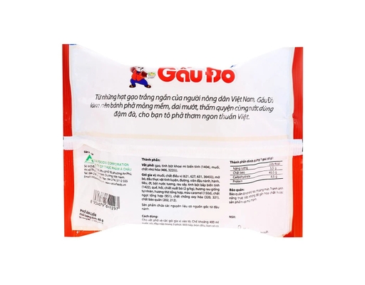 Thùng 30 Gói Phở Gấu Đỏ Vị Bò Gói 65g Gấu Đỏ ảnh 2
