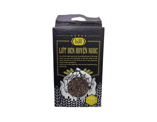Gạo Lứt Đen Huyền Ngọc 2kg Cỏ May ảnh 0
