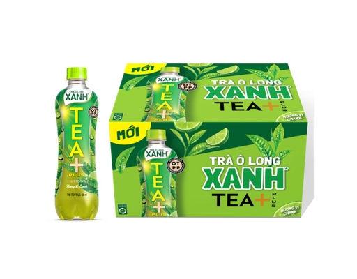 Thùng 24 Chai Trà Olong Xanh 450ml Tea Plus ảnh 0