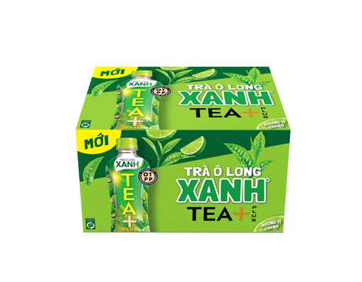Thùng 24 Chai Trà Olong Xanh 450ml Tea Plus ảnh 1