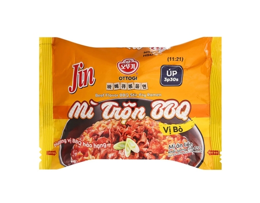 Thùng 30 Mì Trộn Ăn Liền Bbq Jin Vị Bò 75g - 09371347 Otoki ảnh 1