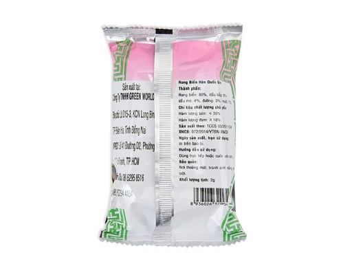 Lốc 8 Rong Biển Hàn Quốc Gim Lốc 8 Green World ảnh 2