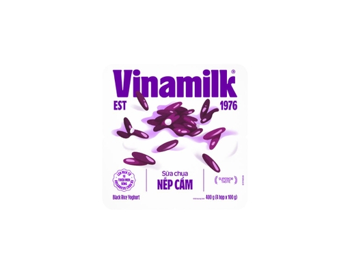 Lốc 4 Hộp Sữa Chua Ăn Nếp Cẩm Love Yogurt 100g Vinamilk ảnh 0