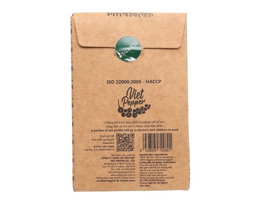 Tiêu Đen Hạt Hữu Cơ Dạng Túi 50g Farmers ảnh 1
