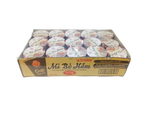 Thùng 15 Ly Mì Otoki Bò Hầm Vị Cay 62g - 05686001 Otoki ảnh 0