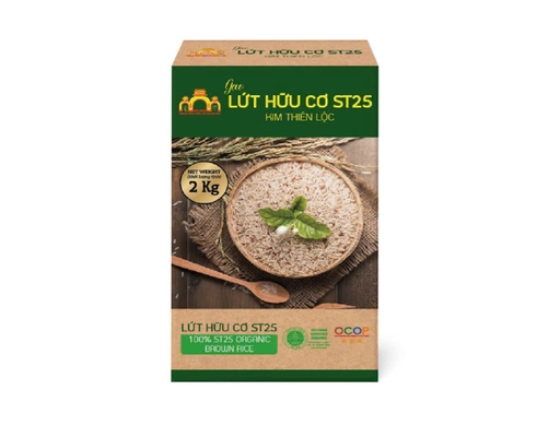 Gạo Lứt Hữu Cơ St25 2000g Kim Thiên Lộc ảnh 0