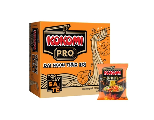 Thùng 30 Gói Mì Pro Tôm Cay Sa Tế 75g - 10121757 Kokomi ảnh 0