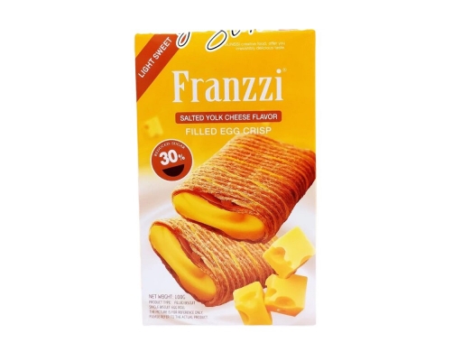 Bánh Cuộn Trứng Vị Phô Mai Trứng Muối 100g Franzz ảnh 0