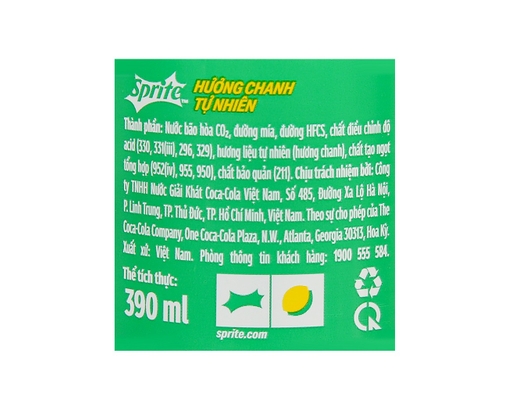 Nước Ngọt 390ml Sprite ảnh 2