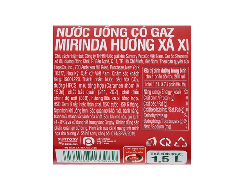 Nước Giải Khát Hương Xá Xị 1.5L Mirinda ảnh 3