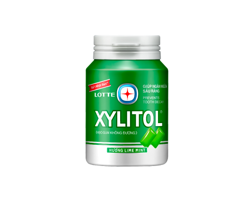 Kẹo Gum Xylitol Lime Mint 145g Lotte ảnh 0