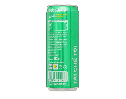 Nước Giải Khát Hương Chanh Lon Cao 330ml Sprite ảnh 2