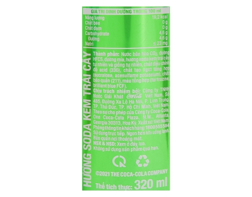 Nước Giải Khát Soda Cream 320ml Fanta ảnh 2