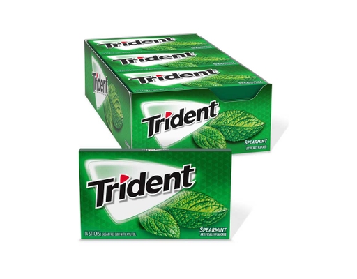 Kẹo Cao Su Không Đường Vị Bạc Hà 26.6g Trident ảnh 2