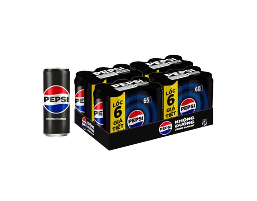 Thùng 24 Lon Nước Giải Khát Zero Calo 320ml-06292300 Pepsi ảnh 0