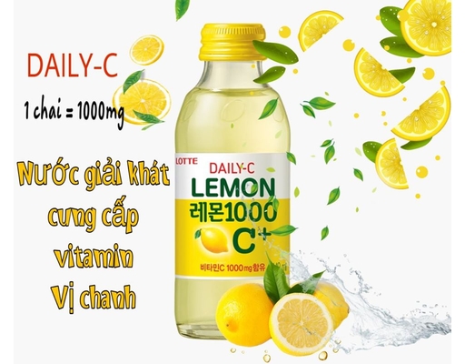 Nước Giải Khát Vị Chanh Daily-C 140ml Lotte ảnh 3