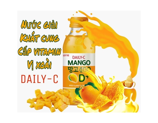 Nước Giải Khát Vị Xoài Daily-C 140ml Lotte ảnh 2
