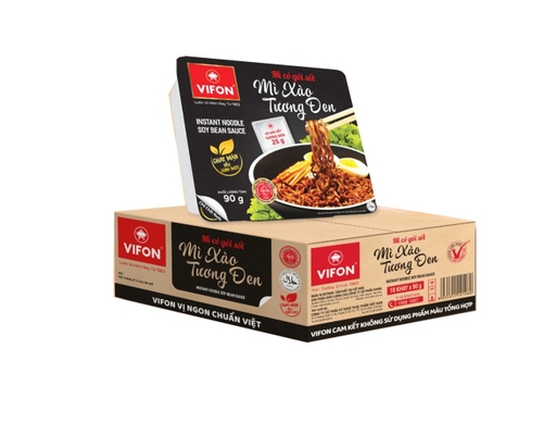 Thùng 18 Khay Mì Xào Vifon Vị Tương Đen Khay 90g Vifon ảnh 0