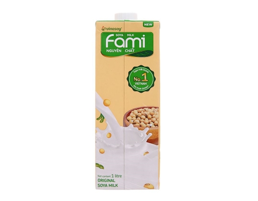 Thùng 10 Hộp Sữa Đậu Nành Nguyên Chất 1L Fami ảnh 1