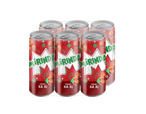 Lốc 6 Nước Giải Khát Hương Xá Xị Lon 320ml Mirinda ảnh 0
