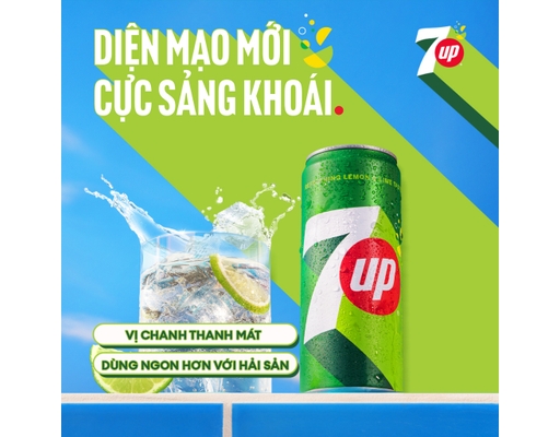Lốc 6 Lon Nước Giải Khát Hương Chanh 320ml 7Up ảnh 3