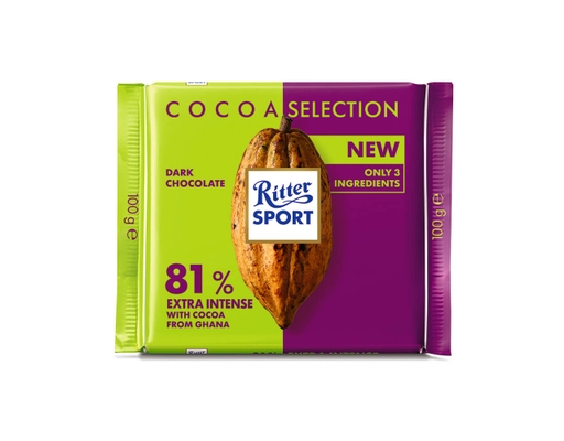 Socola Đen 81% Cacao 100g Ritter Sport ảnh 0