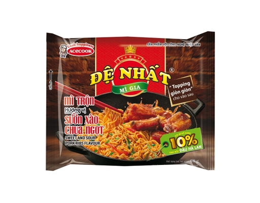 Thùng 30 Gói Mì Trộn Đệ Nhất Vị Sườn Xào Chua Ngọt Gói 88g ACECOOK ảnh 1