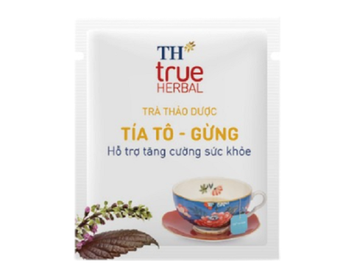 Trà Thảo Dược Tía Tô-Gừng 20x1.8g TH True Herbal ảnh 2