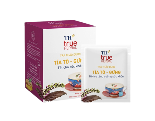Trà Thảo Dược Tía Tô-Gừng 20x1.8g TH True Herbal ảnh 1
