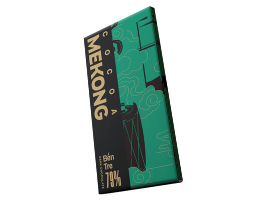 Socola Đen Bến Tre 79% Thanh 80g Mekong Cocoa ảnh 2