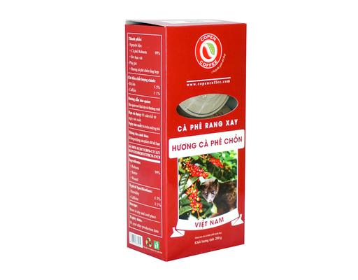 Cà Phê Rang Xay Chồn Hộp 200g Copen ảnh 3