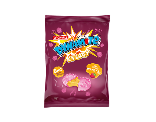 Kẹo Dynamite Tăng Lực Có Nhân Hương Dâu 330g Jack N' Jill ảnh 0
