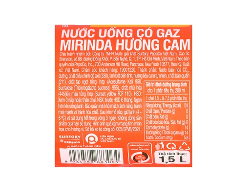 Nước Giải Khát Hương Cam 1.5L Mirinda ảnh 4