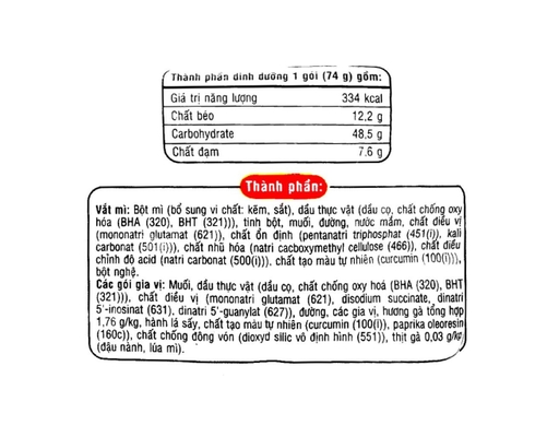 Mì Hảo Hảo Gà Vàng 74g ACECOOK ảnh 1