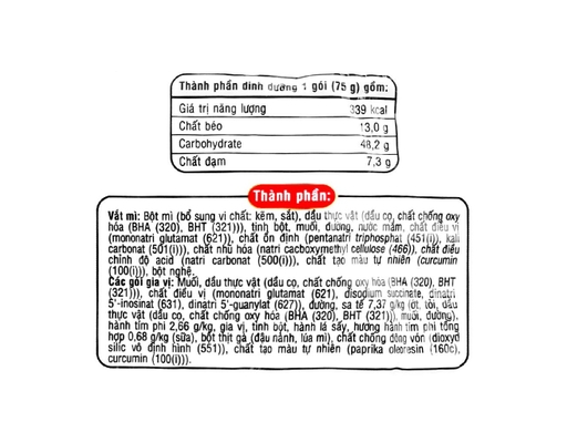 Mì Hảo Hảo Vị Sa Tế Hành Tím Gói 75G ACECOOK ảnh 2