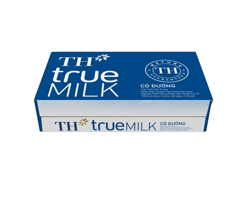 Thùng 48 Hộp Sữa Tươi Tiệt Trùng Th True Milk Có Đường 110ml TH True Milk ảnh 0