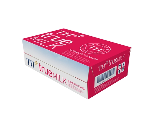 Thùng 48 Hộp Sữa Tươi Tiệt Trùng Th True Milk Hương Dâu 180ml TH True Milk ảnh 2