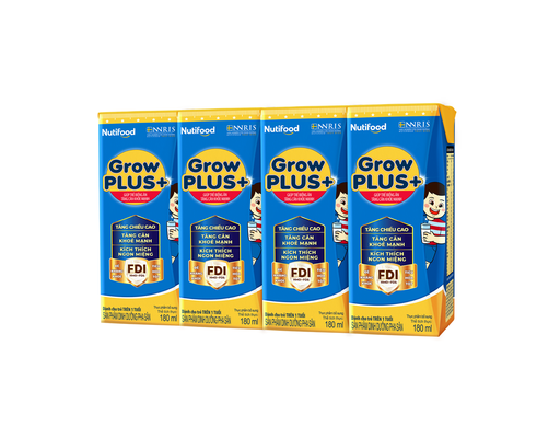Thùng 48 Hộp Sữa Dinh Dưỡng Pha Sẵn Nutifood Growplus+ 180ml Growplus ảnh 1