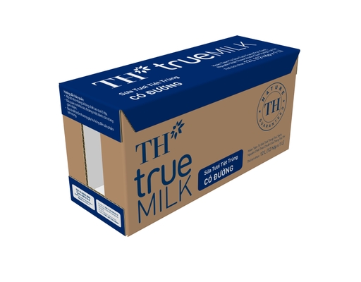Thùng 12 Hộp Sữa Tươi Tiệt Trùng Th True Milk Có Đường 1L TH True Milk ảnh 1