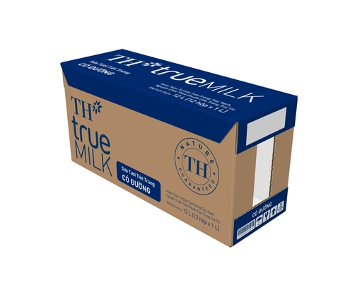 Thùng 12 Hộp Sữa Tươi Tiệt Trùng Th True Milk Có Đường 1L TH True Milk ảnh 2