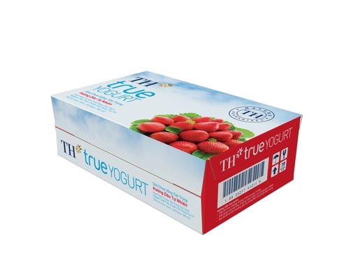 Thùng 48 Hộp Sữa Chua Uống Tiệt Trùng Th True Yogurt Hương Dâu 180ml TH True Milk ảnh 2